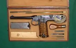 Cased Borchardt C93-Pistol