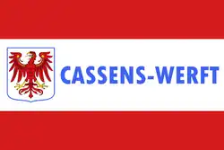 Recreated flag of Cassens-Werft
