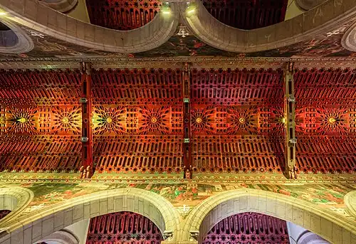 17th-century Mudéjar artesonado of the main nave