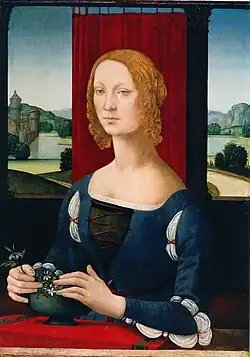 Portrait of Caterina Sforza, circa 1490. Forlì, Pinacoteca
