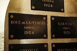 Burial vaults in the Caveau des Gouverneurs beaneath Cathédrale Saint-Louis-des-Invalides