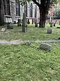 Grave plots in the cemetery at Old St. Patrick's Cathedral.
