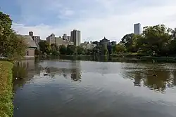 A view from the northwest corner of Harlem Meer (2016).