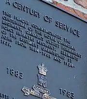 Century of Service Plaque The Royal Canadian Regiment 1883–1983, Royal Military College Saint-Jean