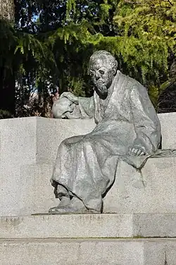 Monument to Cesare Lombroso (1922) in the Giardino di San Giorgio in Verona