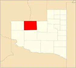 Location of Chalileo Department within La Pampa Province