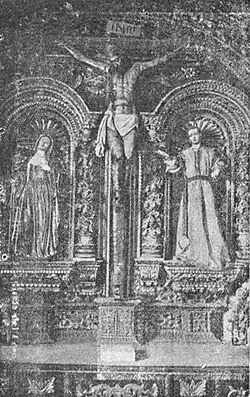 Reredos of the chapter house of the convent in 1950.[5]