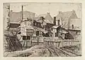 Untitled (Wooden House in City), 1880s