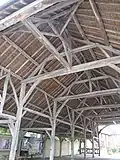 Carpentry of the market hall of Lesmont (Aube, France)