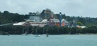 The sugar refinery, a local landmark.