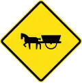 PO-4 Watch for horse-drawn vehicles crossing