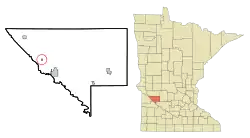 Location of Watson, Minnesota