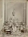 King Chulalongkorn in his first coronation ceremony on his first coronation 11 November 1868.