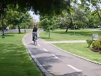 Bikeway in Pocuro, Chile
