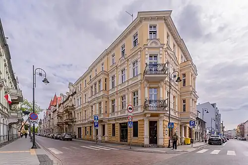 View from street crossing