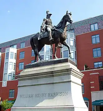 Equestrian statue of William Henry Harrison