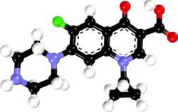 ciprofloxacin molecule
