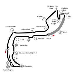 Circuit de Monaco (last modified in 1998)