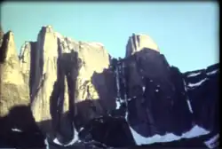 The Cirque of the Unclimbables walls in 1977.