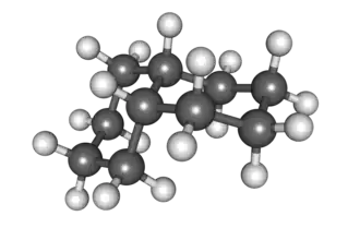 2: ball-and-stick model of cis-decalin