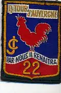 Insignia of CJF 22 (first model).