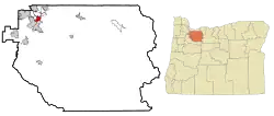Location in Oregon