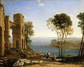 Classicism: Coast View with Apollo and the Cumaean Sibyl by Claude Lorrain (between 1645 and 1649)