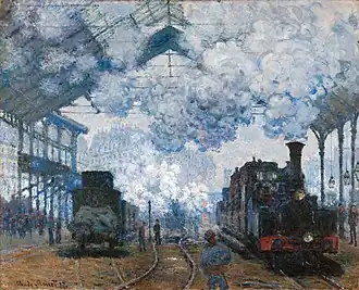 "Arrival of a Train" by Claude Monet