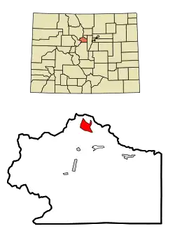 Location of the St. Mary's CDP in Clear Creek County, Colorado.