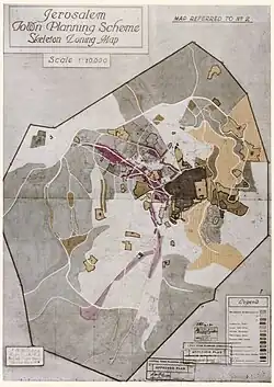 Holliday's plan for Jerusalem, 1930