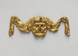 Festoon-like clock ornament; 18th century; gilt-bronze; overall: 5.4 × 15.6 × 1 cm; Metropolitan Museum of Art