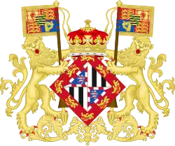 Coat of arms of Princess Victoria Eugenie of Battenberg (before 1906)
