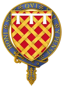Arms of Sir James Audeley, KG