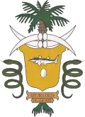 Coat of arms (c. 1890–c. 1894) of Dahomey