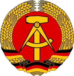 Coat of arms of the GDR, (26 September 1955 to 2 October 1990)