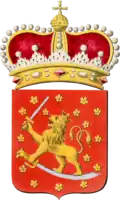 The coat of arms of Elias Brenner is the coat of arms of Finland based on the model from the end of the 17th century.