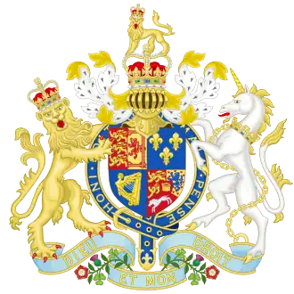 Royal coat of arms (1714–1776) of North Carolina