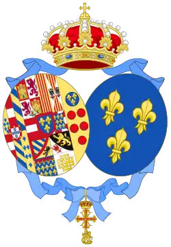 Coat of arms used as Duchess of Calabria (1965–2015)