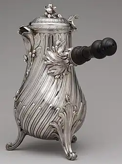 Coffeepot; 1757; silver; height: 29.5 cm; Metropolitan Museum of Art