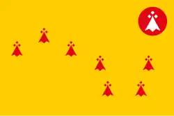 Flag of Coglais, a traditional district of Brittany.