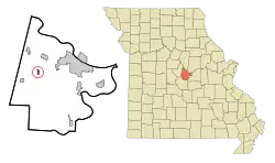 Location of Lohman, Missouri
