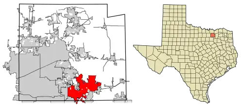Map: Collin County Texas Incorporated Areas Wylie highlighted