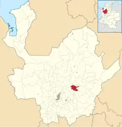 Location of the municipality and town of Santo Domingo, Antioquia in the Antioquia Department of Colombia