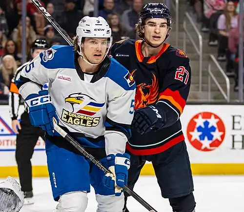 Colorado Eagles at Coachella Valley Firebirds - 2024-02-17 - Wyatt Aamodt and Ryan Winterton (53537545241).jpg