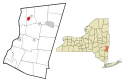 Location of Kinderhook, New York