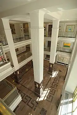 Empty lobby following renovation