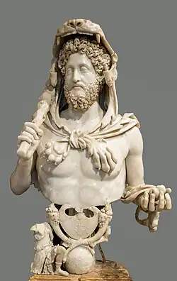 Marble bust of Commodus