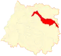 Map of Molina commune in the Maule Region