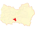 Map of the Nancagua commune in the O'Higgins Region