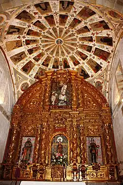 High altar under flattened dome